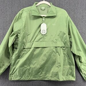 Bala Women Sage Green Quarter Zip Windbreaker Anorak Jacket Size S/M NWT